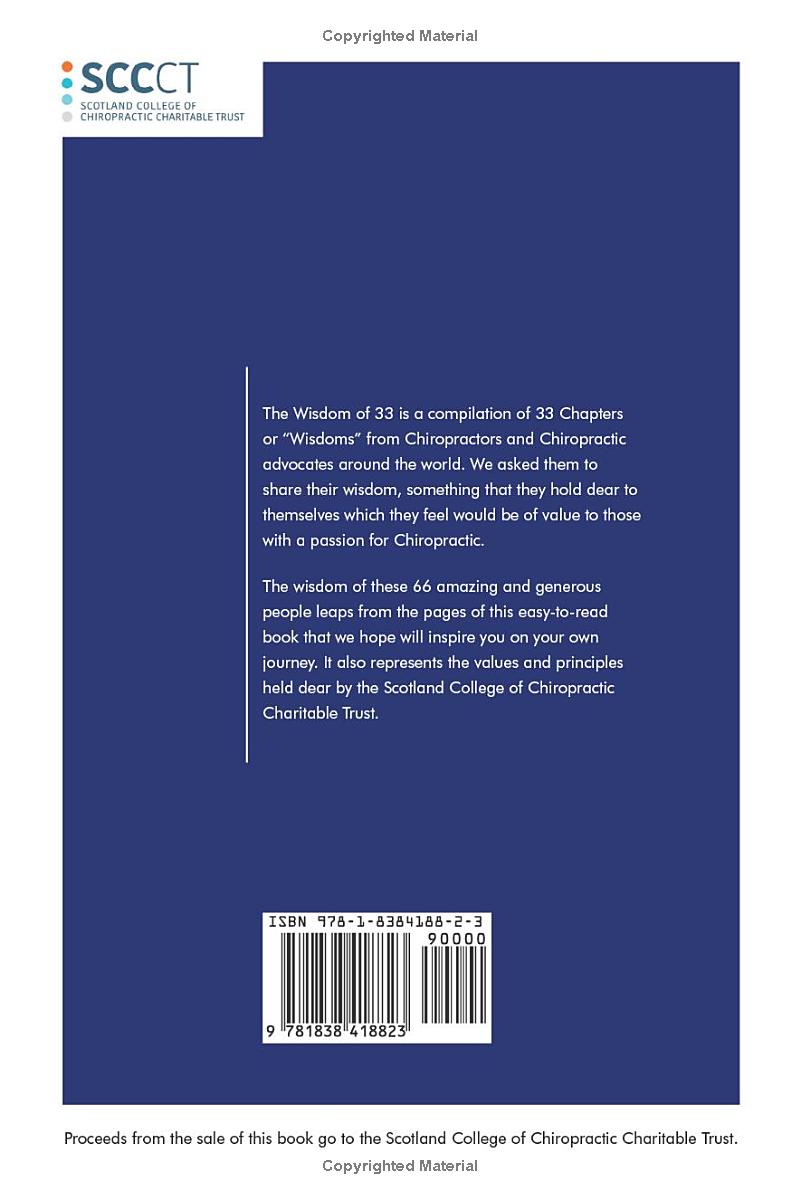 The Wisdom of 33: A gift for Chiropractic from Scotland